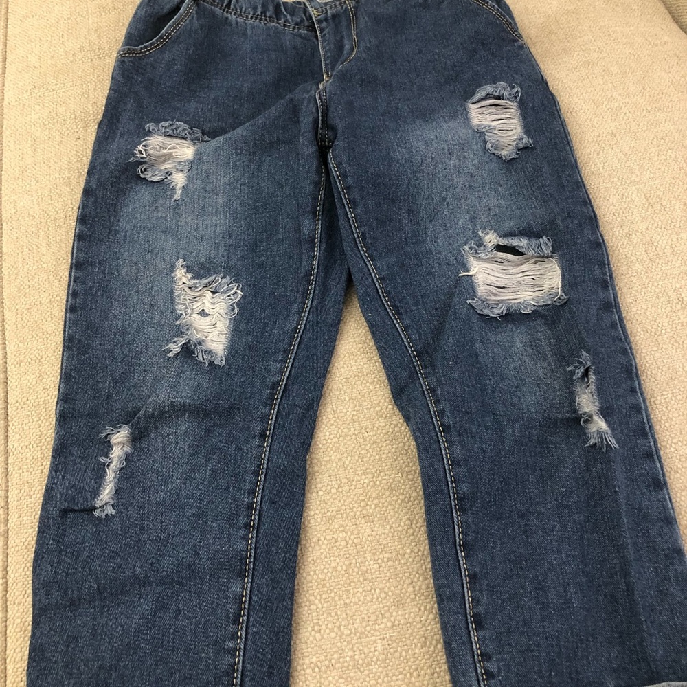 Used Crop Baggy jean